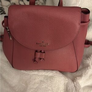 Kate Spade Rose Leather Backpack